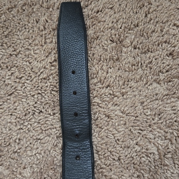 Coach Black Genuine Leather Belt with Silver Buckle As Is Rare Vintage - Picture 6 of 12